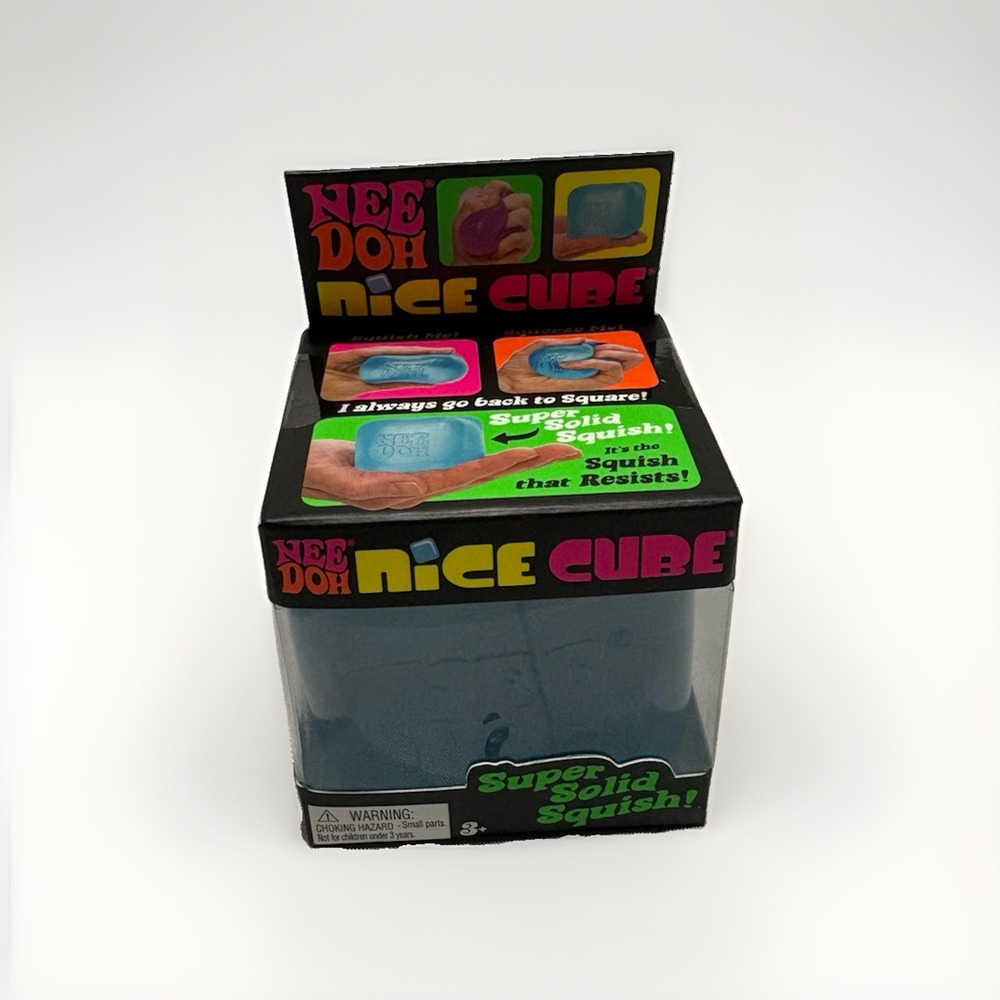 Needoh Nice Cube - New Sealed - Lot Of 3 Blue, Purple, Pink - Full Set - Picture 3 of 4